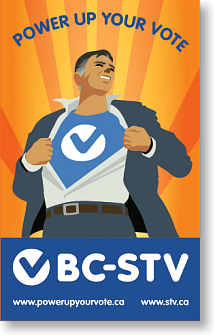 Power Up Your Vote - BC-STV logo